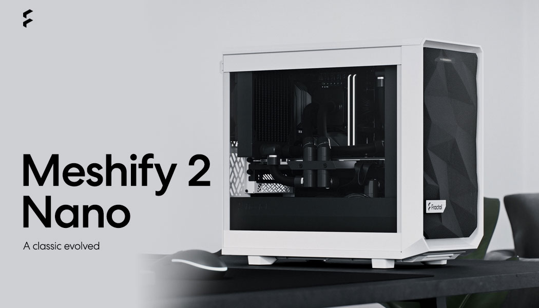 Fractal Design Meshify 2 Nano White TG Mini ITX High-Airflow Clear Tempered  Glass Window Computer Case - Newegg.com