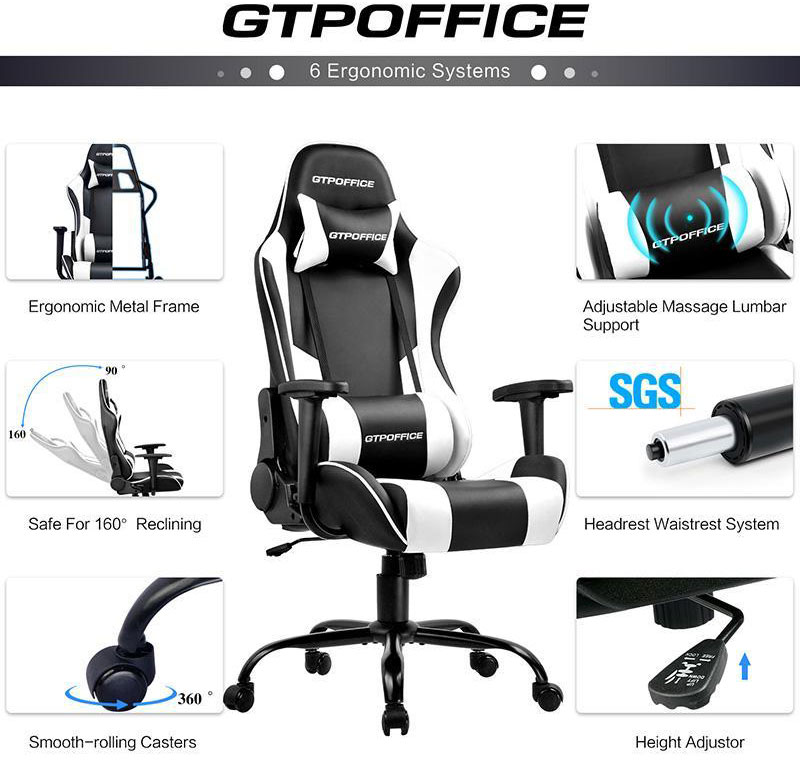 gtpoffice gaming chair with massage