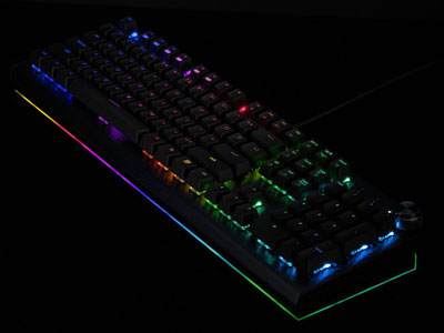 mechanical keyboard with rgb underglow