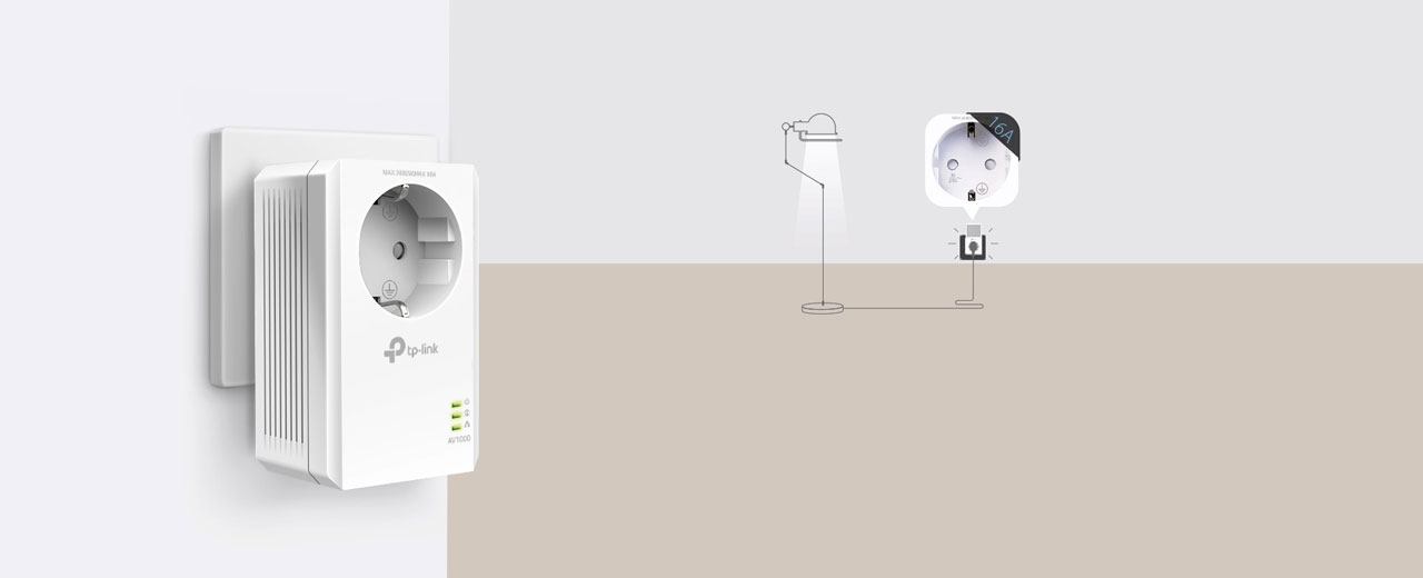 Комплект гигабитных адаптеров Powerline TP-link TL-pa7017pkit.