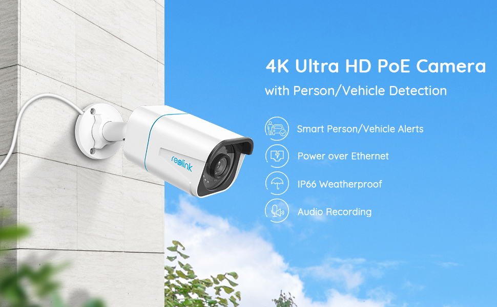 Reolink RLC-810A 4K HD PoE Camera with Person/Vehicle Detection