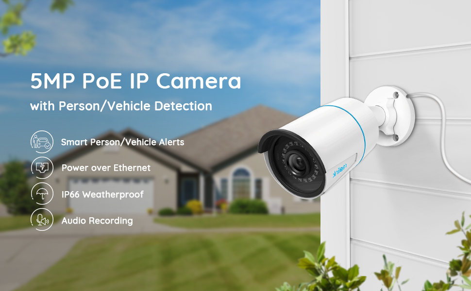 Tapo Kamera Reolink 5MP WLAN Überwachungskamera Outdoor Nachtsicht Bewegungsmelder RLC-510WA Bewegungsmelder Aussen