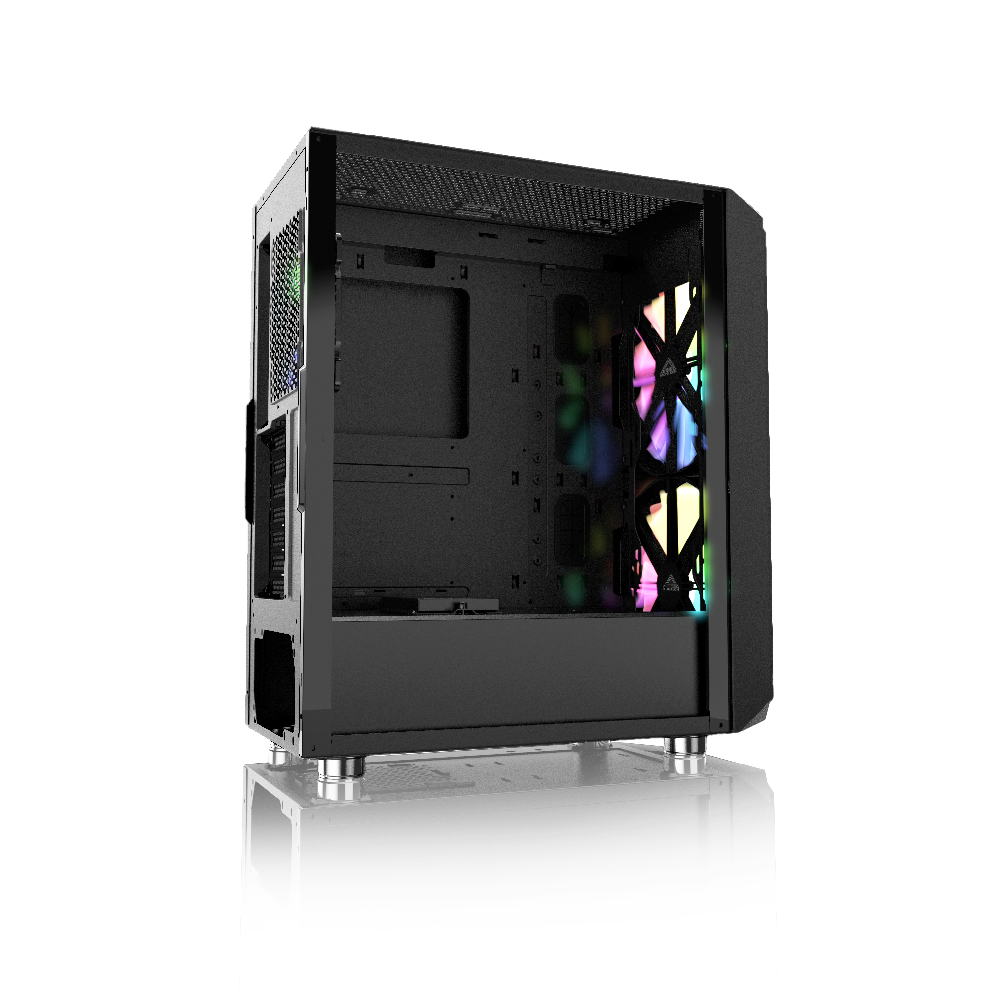 Montech Air X ARGB - Black ATX Mid-Tower Gaming Case - Newegg.com