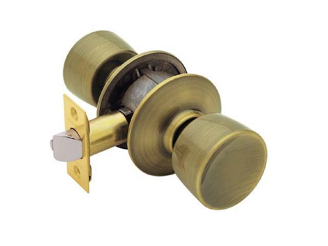 Schlage F40VBEL609 Blackened Satin Brass Bell Knob Privacy Set