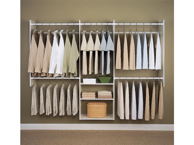 Easy Track RB1460.PK Easy Track White 4' To 8' Deluxe Starter Closet