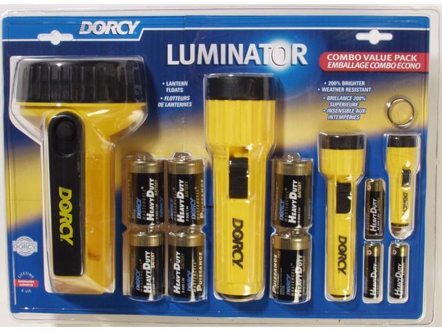 Dorcy 41 2870 4 Count Krypton Flashlight Combo Pack