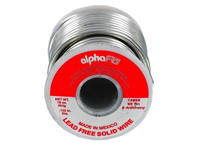 alpha fry AM13955 1 lb 95/5 Spool Lead Free Solid Wire Solder