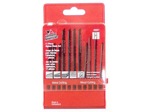 Vermont American 30037 11 Piece Assorted U Shank Jig Saw Blade Set