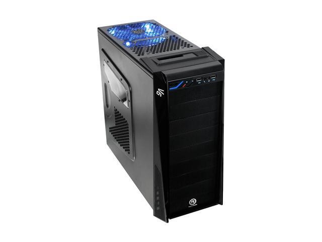 Thermaltake V6 BlacX Edition Gaming Chassis Mid Tower Steel Computer ...