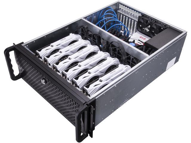 4u metal rack mount bitcoin miner for 6 gpu