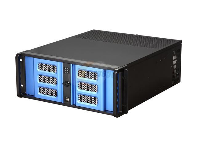 iStarUSA D400 6SE B6SA BL Material of Front Bezel: Aluminum alloy Material of Handle: SECC Zinc Coated Steel Material of Main Chassis: 1.2mm SECC Zinc Coated Steel ( Japan Made ) 4U Rackmount Compact Stylish Server Chassis 2 External 5.