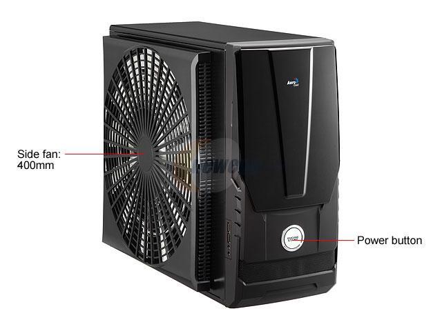 AeroCool AeroRacer Pro Black 0.6mm SECC Steel ATX Mid Tower Computer Case