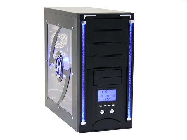 JPAC 412Black Black Steel ATX Mid Tower Computer Case 500W Power Supply