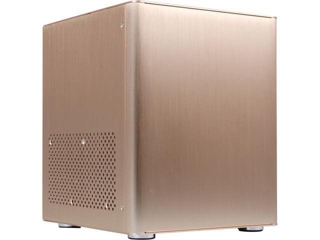 DIYPC HTPC MiniCube Gold Gold Aluminum Mini ITX Tower Computer Case