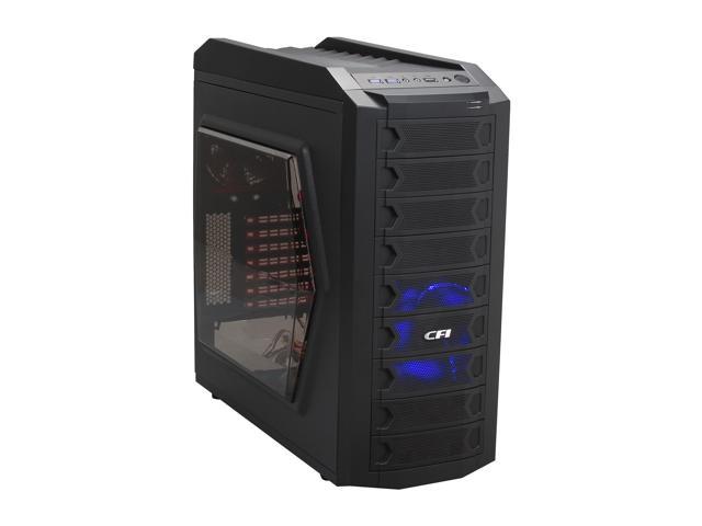 CFI Bastet CFI A4012 Black SECC / Mesh & Plastic Front Bezel ATX Mid Tower Computer Case