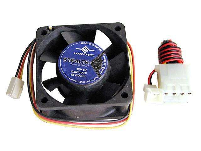 Vantec Stealth 60mm Double Ball Bearing Silent Case Fan   Model SF6025L