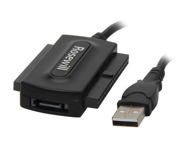 Rosewill RCW-608 - USB 2.0 Adapter for IDE / SATA Device, Protective Case Included