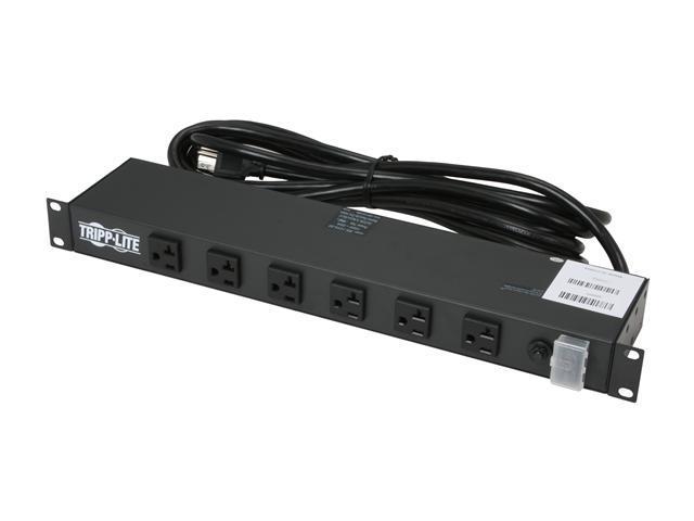 Tripp Lite Power Strip Rackmount Metal 120V 5-20R 12 Outlet 15' Cord ...