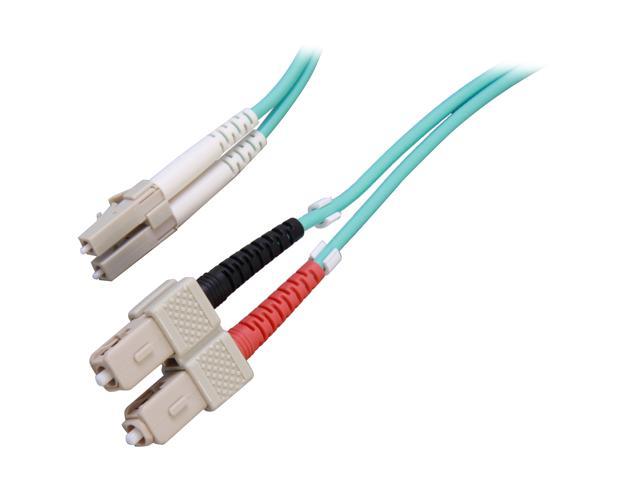 Link Depot FOM5A LCSC 2 6.6 ft. (2m) 10 Gb Multimode 50/125 Duplex LSZH LC   SC Fiber Patch Cable M M