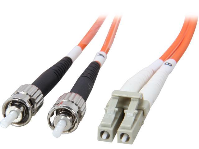 Coboc CY OM1 LC/ST 2 6.56 ft. Orange Multimode 62.5/125 Duplex LSZH Fiber Patch Cable LC   ST,M M