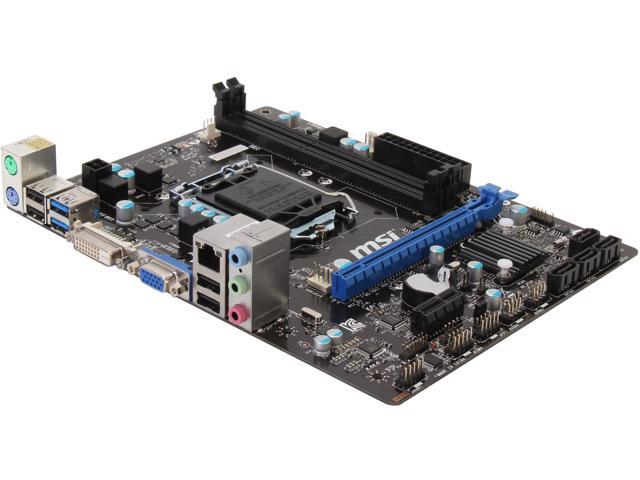 MSI B85M P33 LGA 1150 Intel B85 SATA 6Gb/s USB 3.0 Micro ATX Entry DVI Business Intel Motherboard