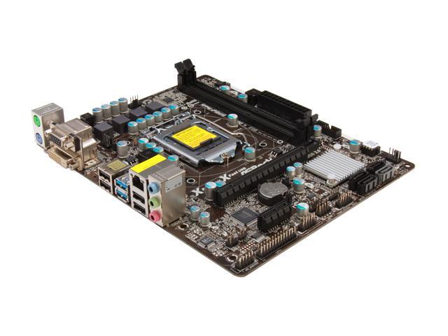 ASRock B75M DGS LGA 1155 Intel B75 SATA 6Gb/s USB 3.0 Micro ATX Intel Motherboard 