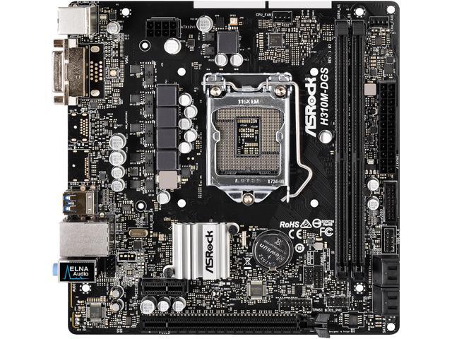 Asrock H310m Dgs Lga 1151 300 Series Intel H310 Sata 6gb S Usb 3 1 Asrock H310m Dgs Lga 1151 300 Series Intel H310 Sata 6gb S
