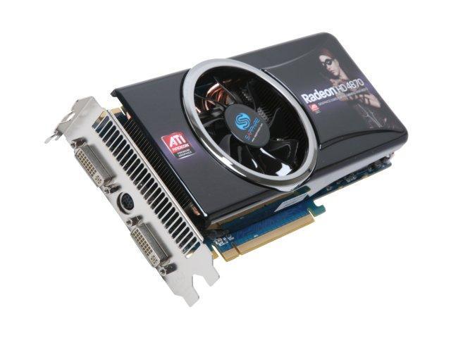 SAPPHIRE Radeon HD 4870 DirectX 10.1 100279 1GL 1GB 256 Bit GDDR5 PCI Express 2.0 x16 HDCP Ready CrossFireX Support Video Card