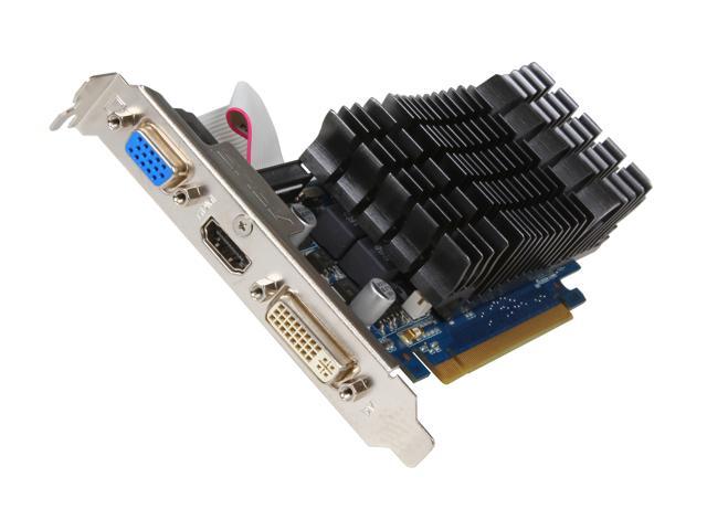 ASUS GeForce 8400 GS DirectX 10 8400GS-SL-512MD3 512MB 64-Bit DDR3 PCI ...