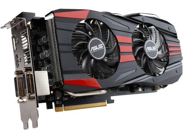 Refurbished ASUS DirectCU II Radeon R9 270X DirectX 11.2 R9270X DC2T 4GD5 4GB 256 Bit GDDR5 PCI Express 3.0 HDCP Ready CrossFireX Support Video Card