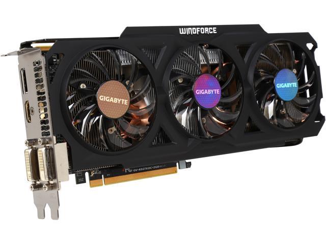 Refurbished GIGABYTE GV R927XOC 2GD Radeon R9 270X 2GB 256 Bit GDDR5 PCI Express 3.0 HDCP Ready CrossFireX Support Video Card Certified Refurbished