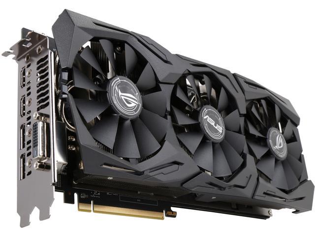ASUS ROG Strix Radeon RX 580 T8G Gaming Top OC Edition GDDR5 DP HDMI ...