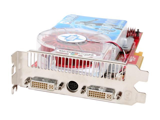 Open Box MSI Radeon X1900XT DirectX 9 RX1900XT VT2D512E 512MB 256 Bit GDDR3 PCI Express x16 CrossFire Support Video Card