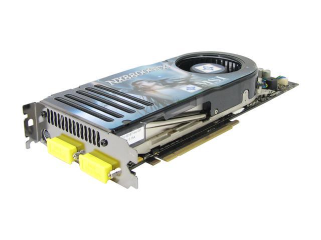 MSI GeForce 8800 GTX DirectX 10 NX8800GTX T2D768E HD OC 768MB 384 Bit GDDR3 PCI Express x16 HDCP Ready SLI Support Video Card