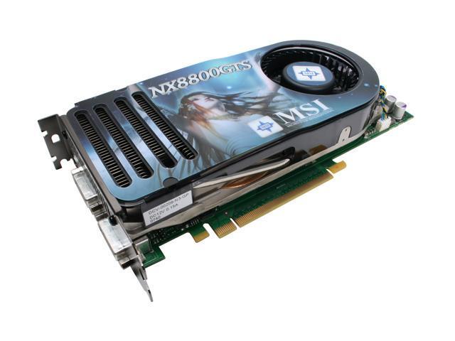 MSI NX8800GTS 640M OC GeForce 8800 GTS Video Card