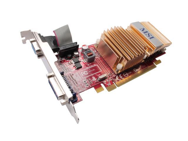 MSI Radeon HD 4350 DirectX 10.1 R4350-D256H 256MB 64-Bit GDDR2 PCI Express 2.0 x16 HDCP Ready Video Card