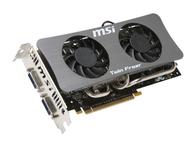 MSI GeForce GTS 250 DirectX 10 N250GTS TwinFrozr 1G OC 1GB 256-Bit ...