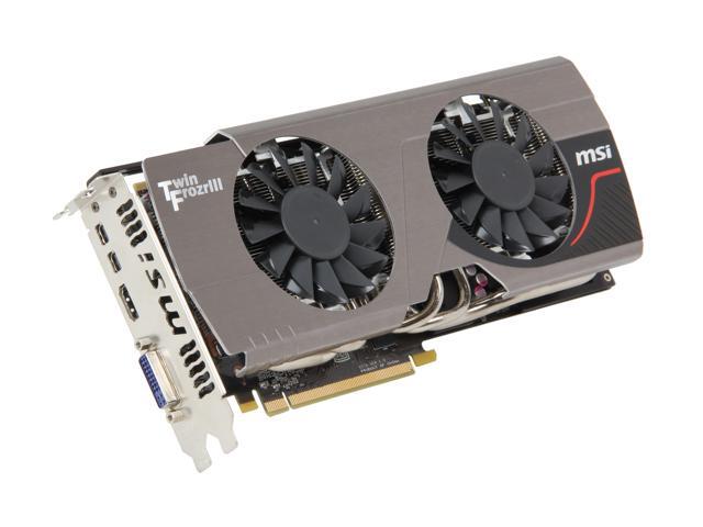 MSI Radeon HD 7950 DirectX 11 R7950 Twin Frozr 3GD5/OC 3GB 384 Bit GDDR5 PCI Express 3.0 x16 HDCP Ready CrossFireX Support Video Card