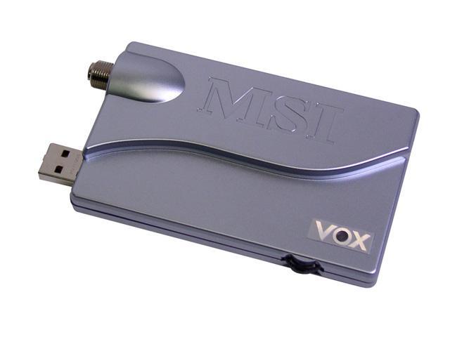 Msi usb. MSI Vox II. TV-тюнер MSI Vox II V2.0. TV-тюнер MSI TV@nywhere. TV-тюнер MSI DIGIVOX A/D.