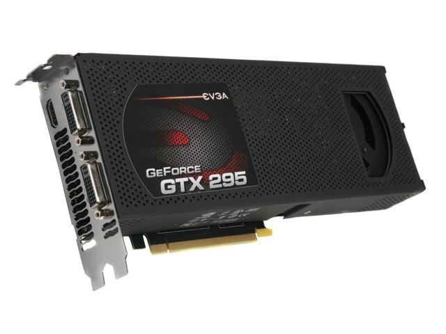 EVGA GeForce GTX 295 DirectX 10 017 P3 1291 AR 1792MB 896 (448 x 2) Bit GDDR3 PCI Express 2.0 x16 HDCP Ready SLI Support Video Card