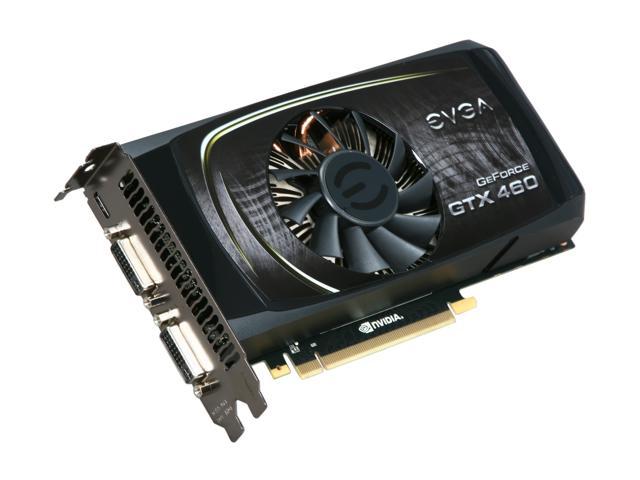 EVGA 768 P3 1362 AR GeForce GTX 460 (Fermi) Superclocked 768MB 192 bit GDDR5 PCI Express 2.0 x16 HDCP Ready SLI Support Video Card