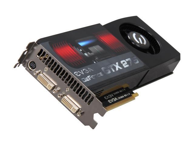 EVGA GeForce GTX 275 DirectX 10 896 P3 1171 RX 896MB 448 Bit DDR3 PCI Express 2.0 x16 HDCP Ready SLI Support Video Card