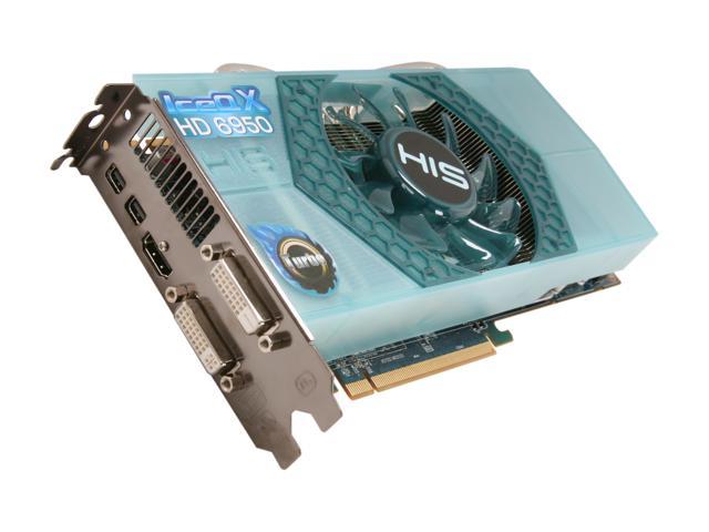 HIS IceQ X Turbo Radeon HD 6950 DirectX 11 H695QNT2G2M 2GB 256 Bit GDDR5 PCI Express 2.1 x16 HDCP Ready CrossFireX Support Video Card with Eyefinity