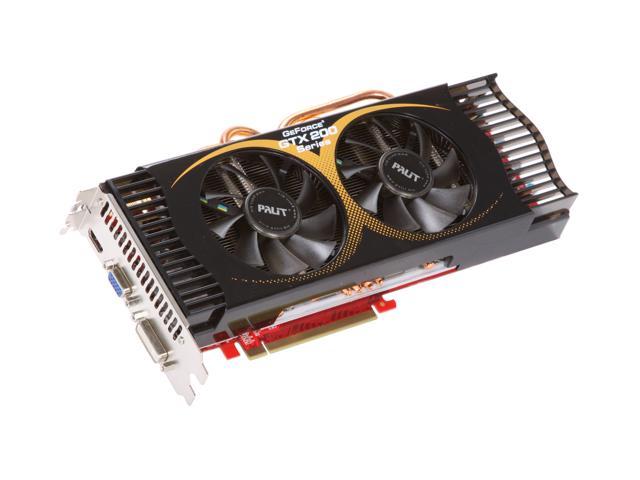 Palit GeForce GTX 285 DirectX 10 NE3TX285FHD05 1GB 512 Bit GDDR3 PCI Express 2.0 x16 HDCP Ready SLI Support Video Card