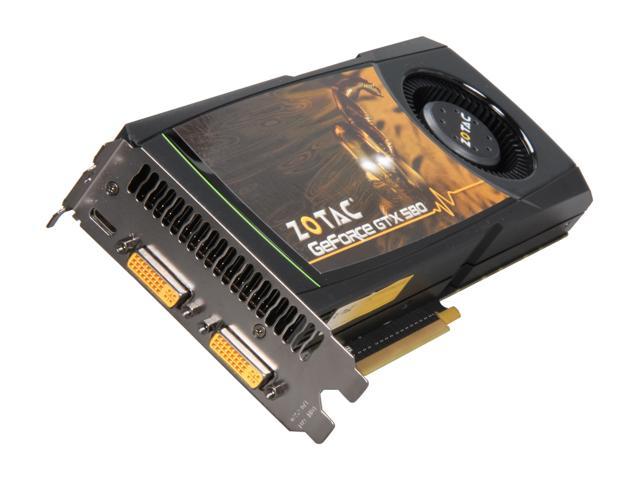 ZOTAC GeForce GTX 580 (Fermi) DirectX 11 ZT-50103-10P 3GB 384-Bit GDDR5 ...