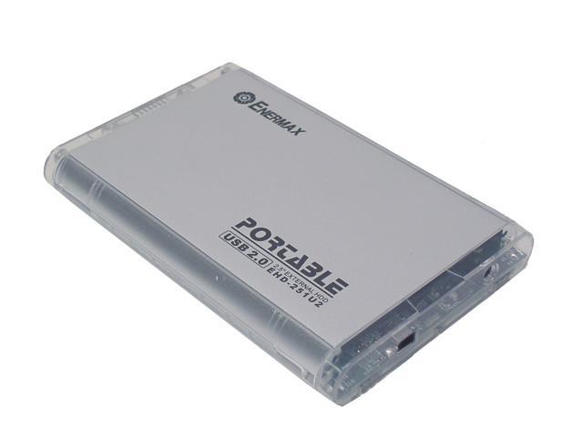 ENERMAX EHD 251 U2 (SILVER) Slim Aluminum 2.5" IDE USB 2.0 External Enclosure