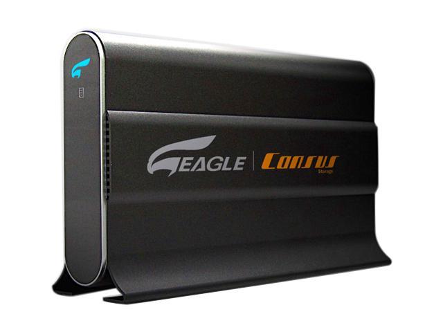 Eagle Consus W Series ET CSWU2F BK 3.5" USB2.0 +1394 to IDE Aluminum External Enclosure