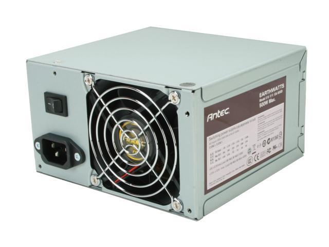 Antec earthwatts EA500 ATX12V v2.2 80 PLUS Active PFC Power Supply ...