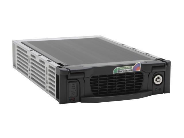 StarTech DRW115SATBK Black Aluminum 5.25in Professional SATA Hard Drive Mobile Rack Drawer