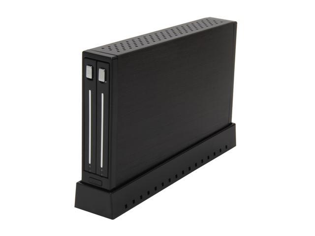 SYBA SY ENC25024 2.5" Black SATA I/II/III USB 3.0 Dual 2.5" SATA HD/SSD Enclosure with USB 3.0 Super Speed